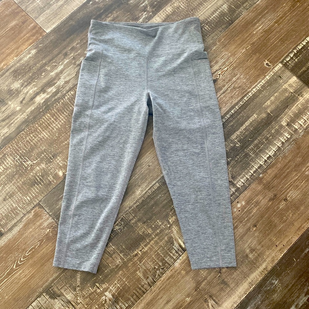 Gray yoga pants